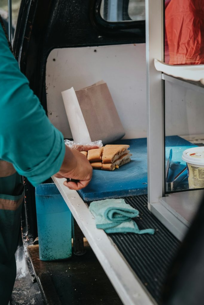 Apam balik, peanut pancake - a local delicacy in Malaysia.